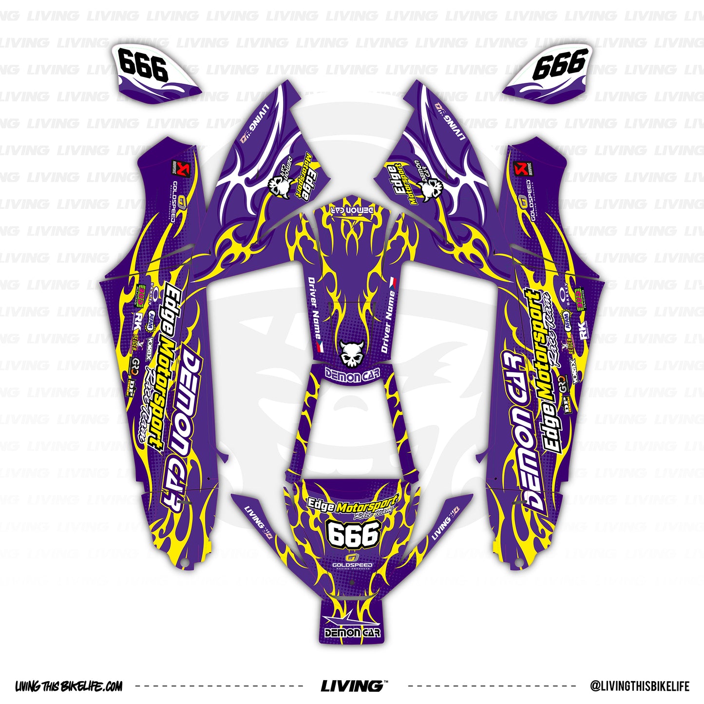 Demoncar Graphics Kit "Tribal Skull"