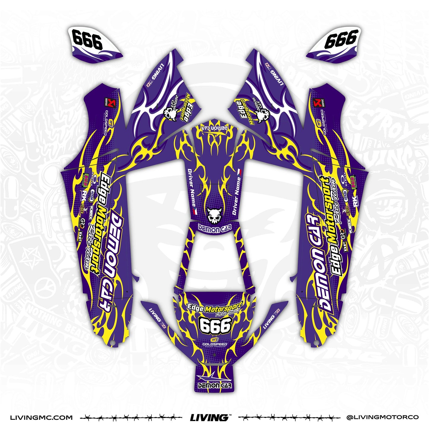 Demoncar Graphics Kit "Tribal Skull"