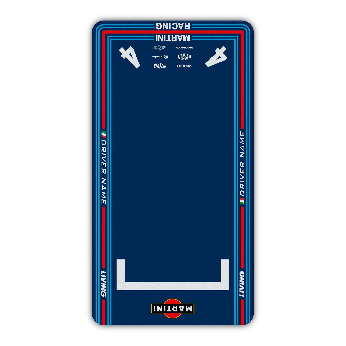 Floor Mat Graphic Kit – "Martini Racing"