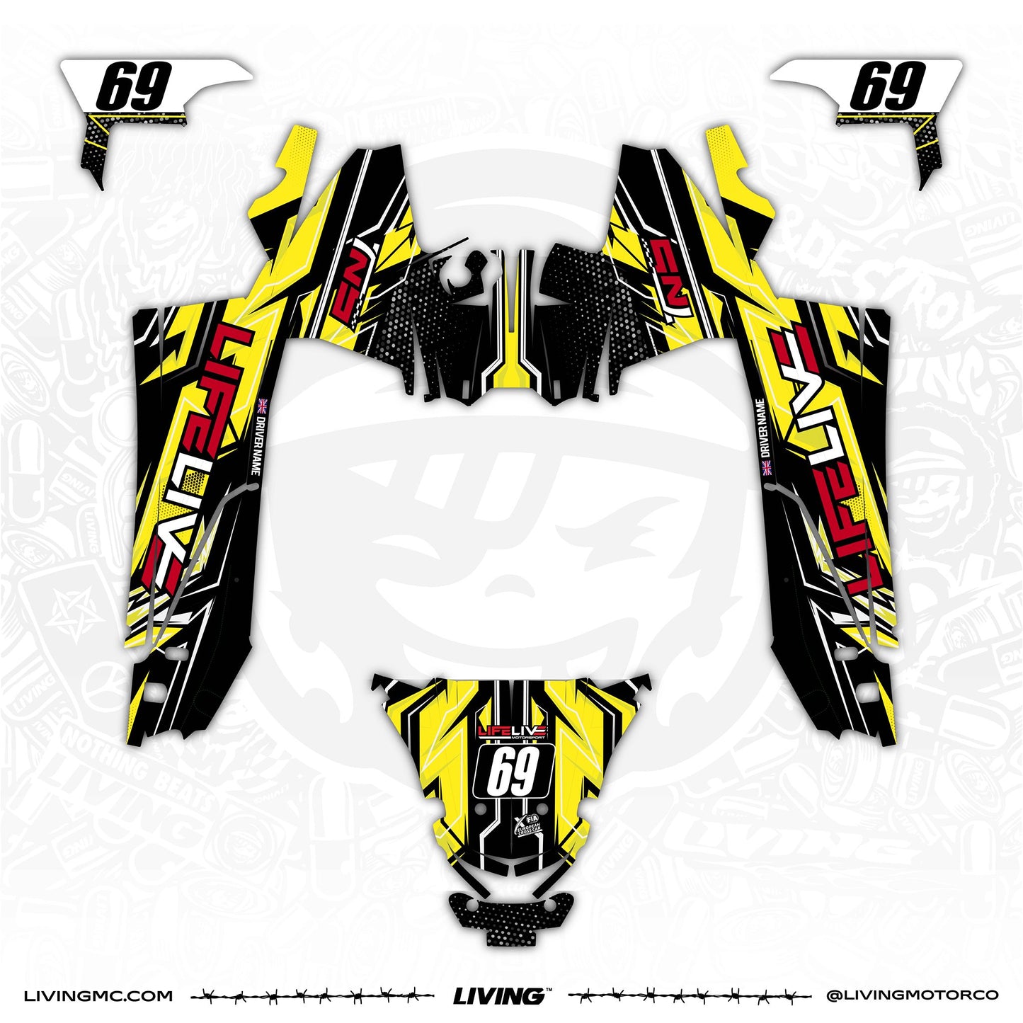 LifeLive TN5 Graphics Kit "X-Wing Yellow"