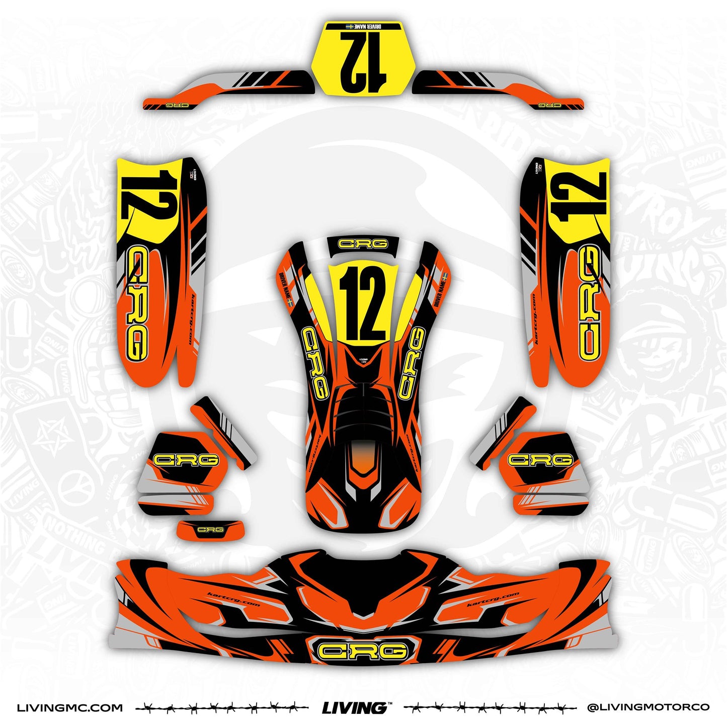 CRG Kart Graphics Kit "Factory"