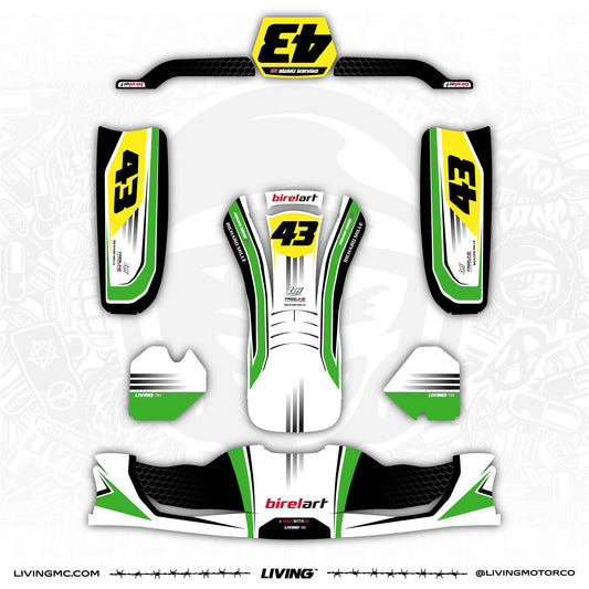 Birel ART Kart Graphics Kit "McCoy Green"