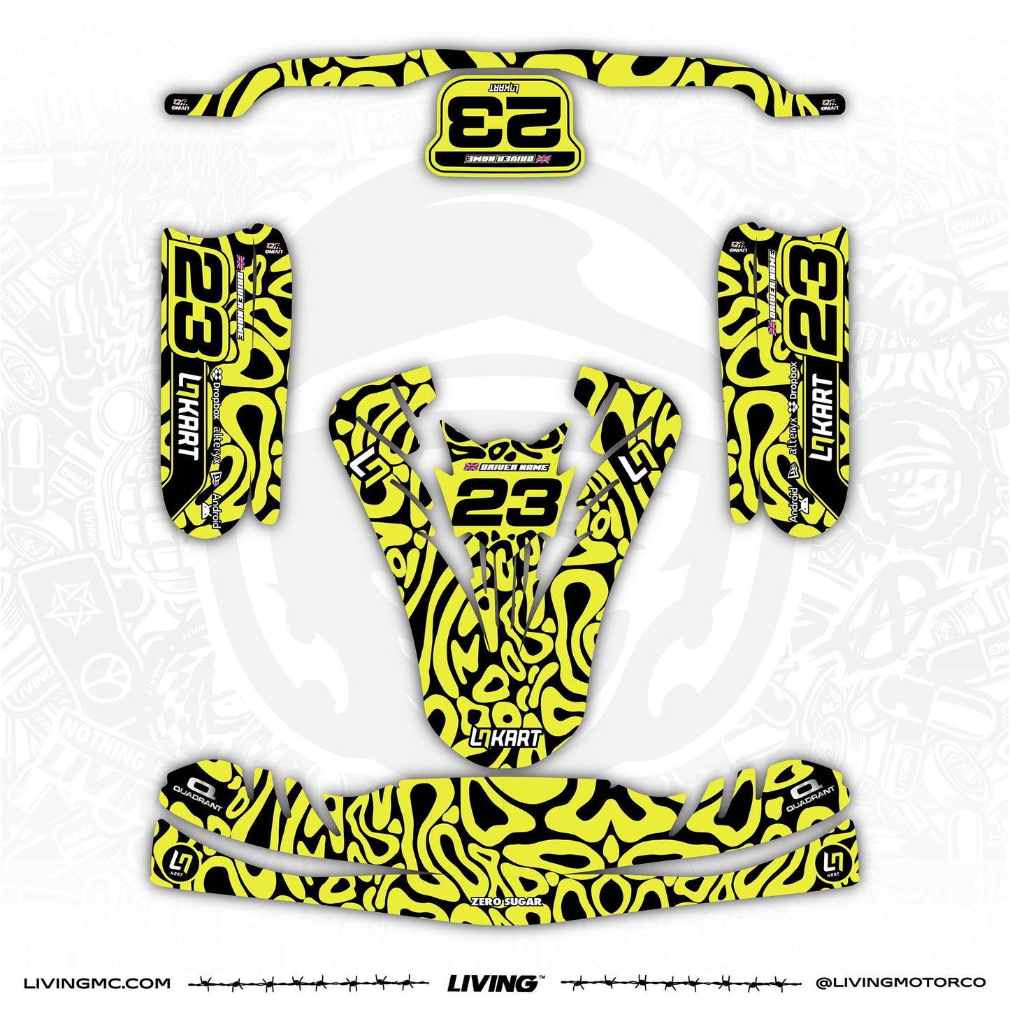 Lando Norris Kart Graphics Kit "Beast"