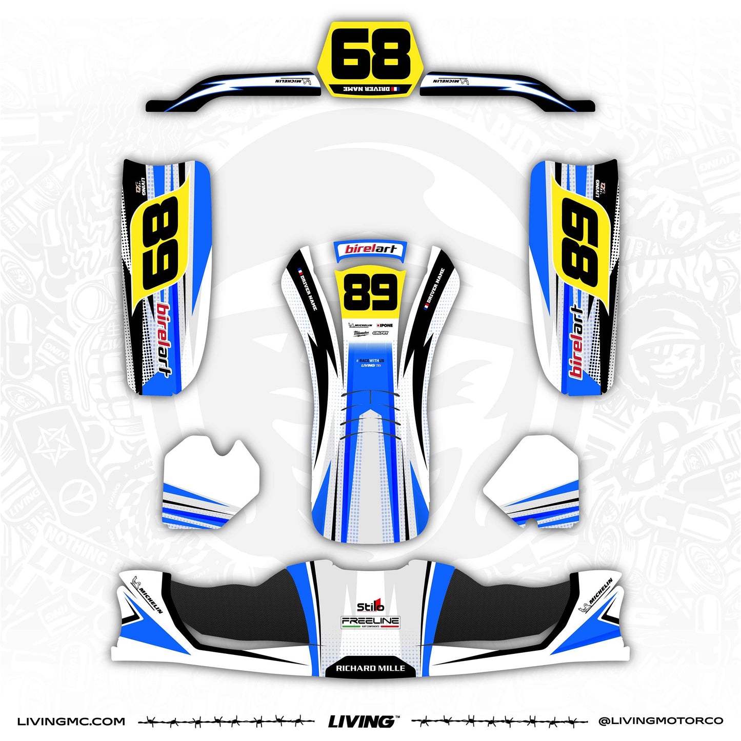 Birel ART Kart Graphics Kit "Maniac"