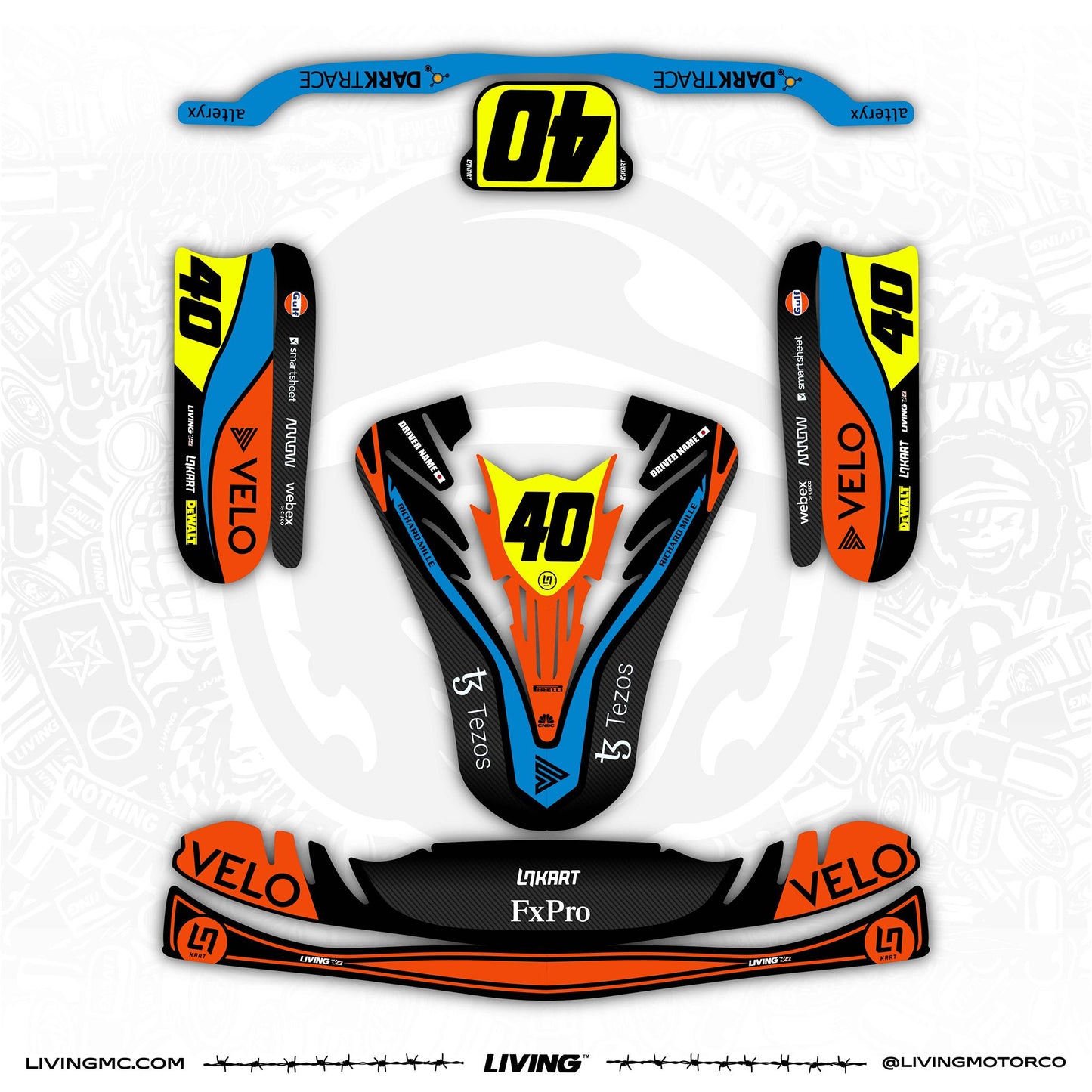 Lando Norris Kart Graphics Kit "MCL36"