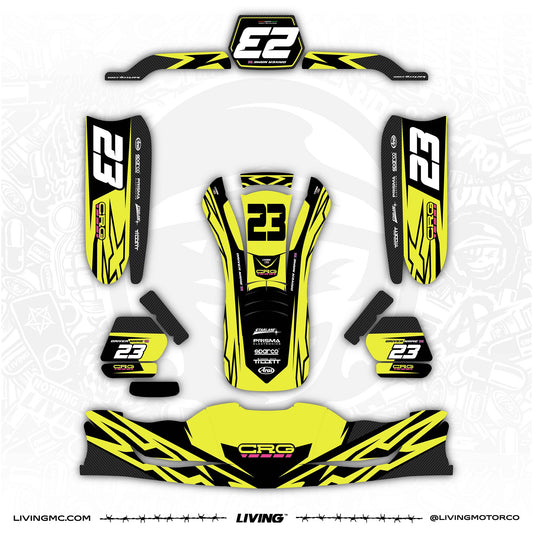 CRG Kart Graphics Kit "Flaggered"