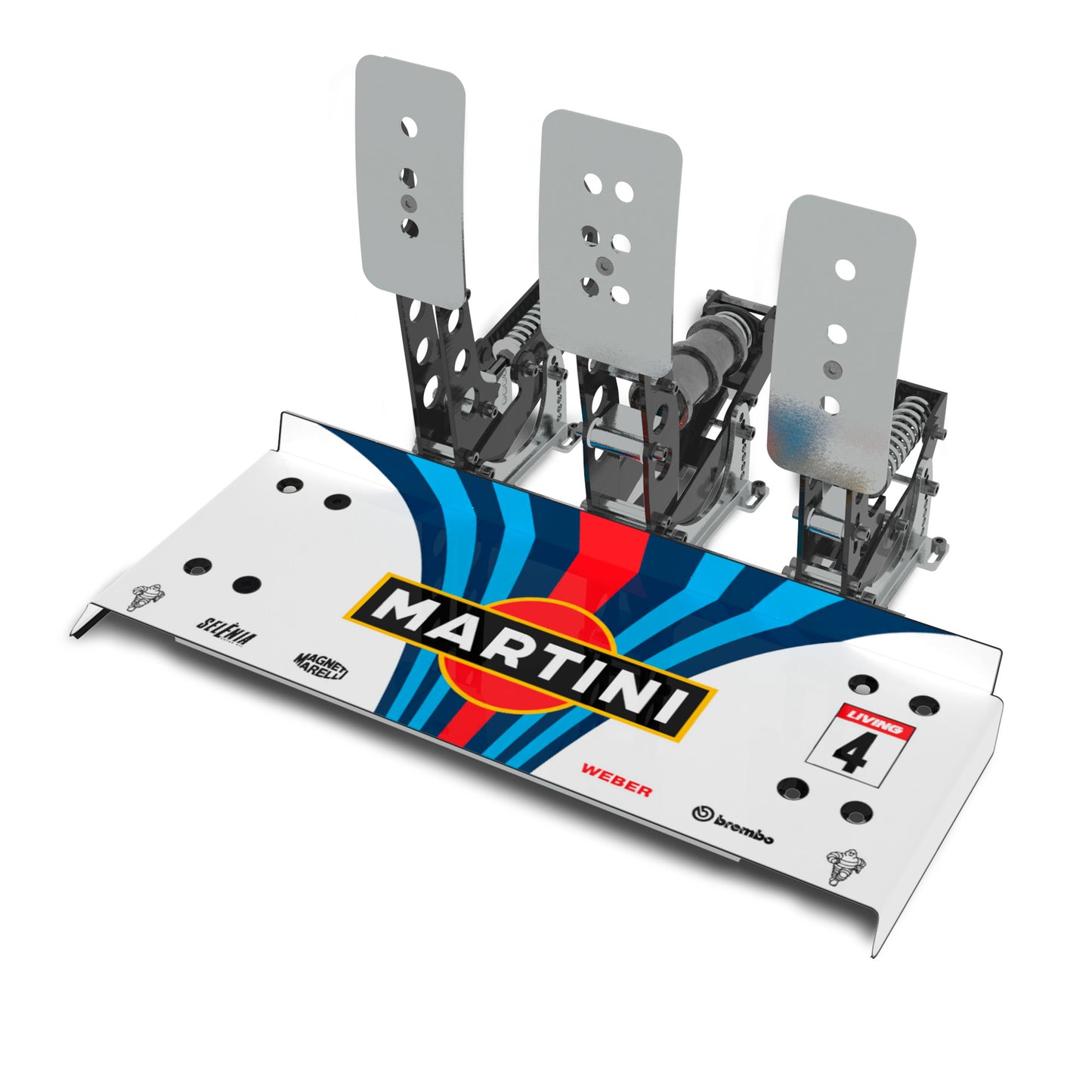 Pedal Graphic Kit – "Martini Racing"