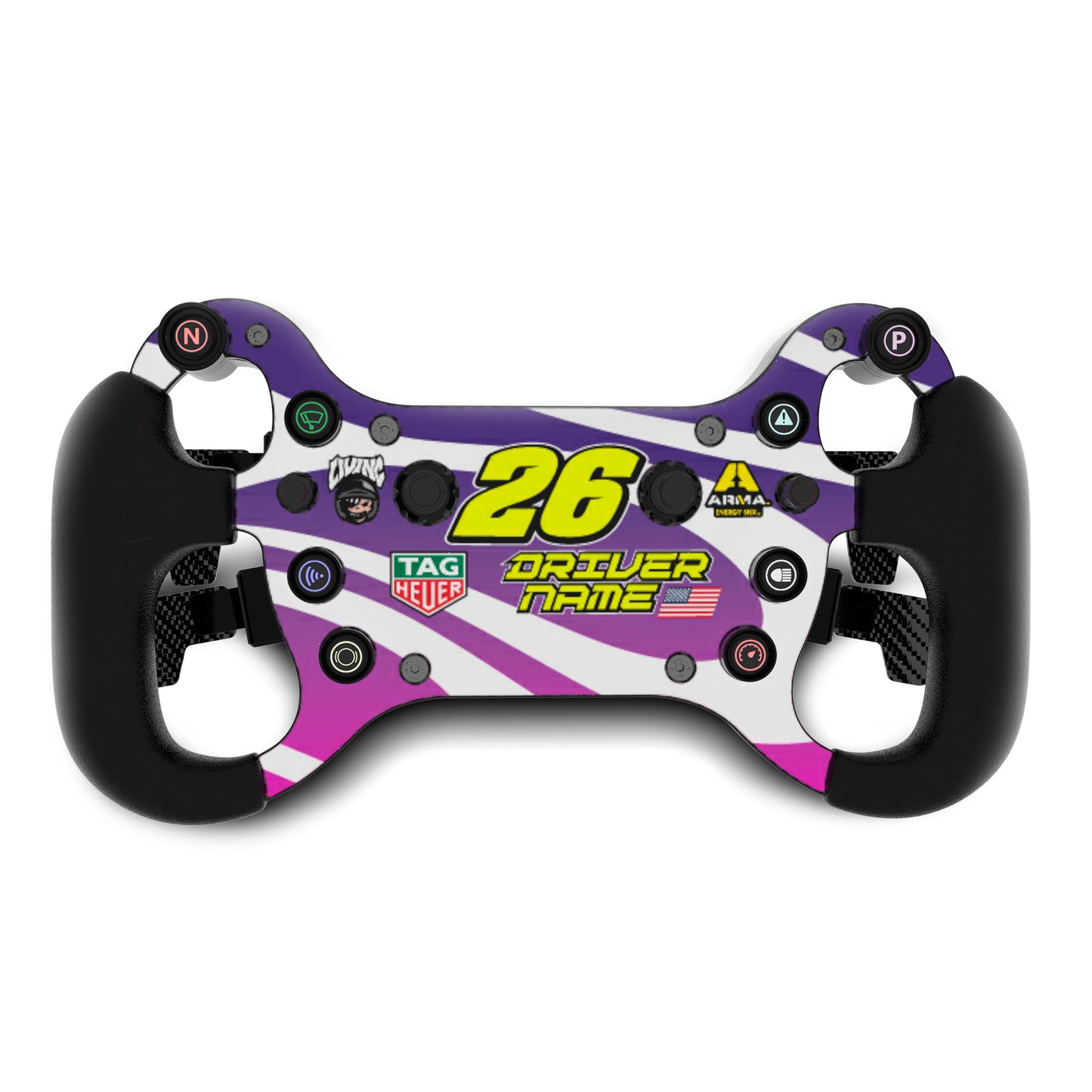 Steering Wheel Graphic Kit – "Offtrack"