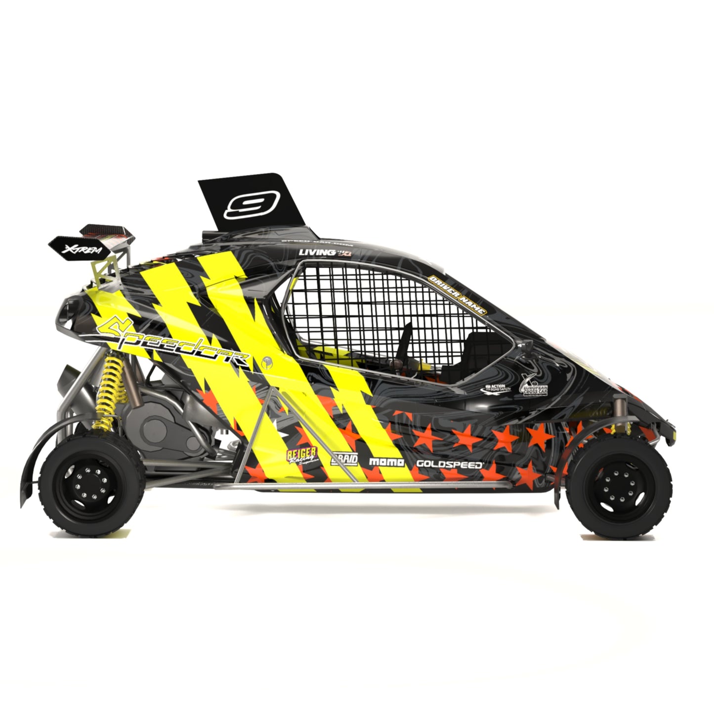 Speedcar Xtrem Graphics Kit "Stars & Straps"