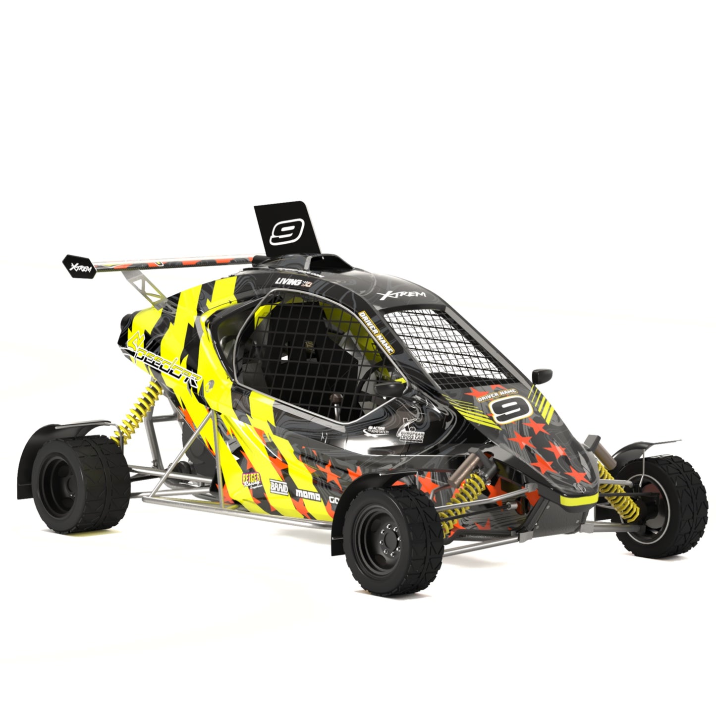 Speedcar Xtrem Graphics Kit "Stars & Straps"