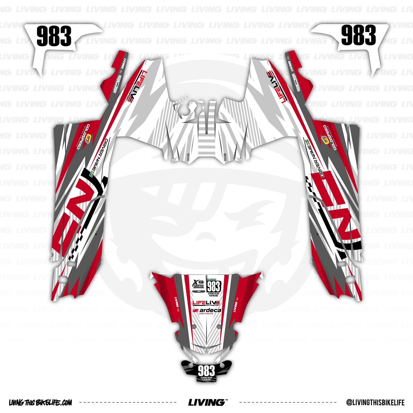 LifeLive TN5 Graphics Kit "FactoryRacing"