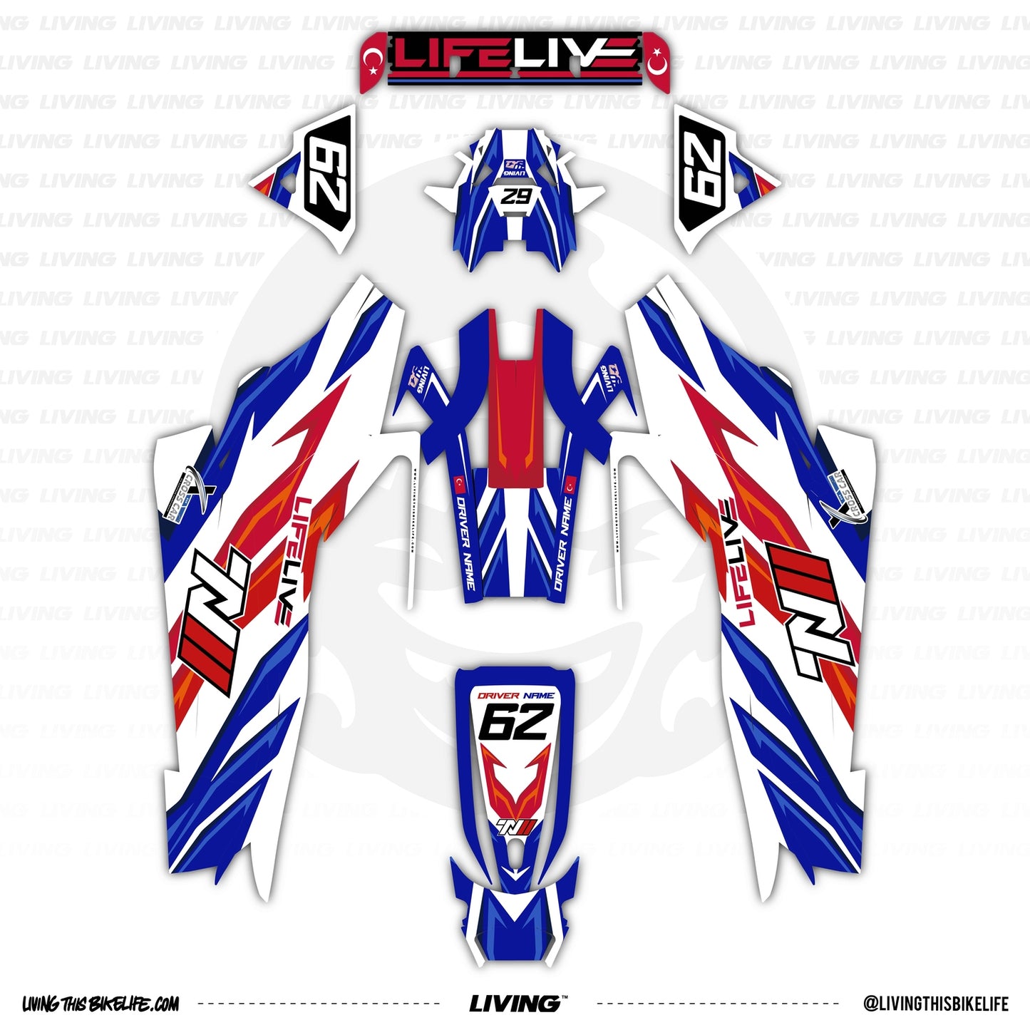 LifeLive TN11 Graphics Kit "Monica.L"