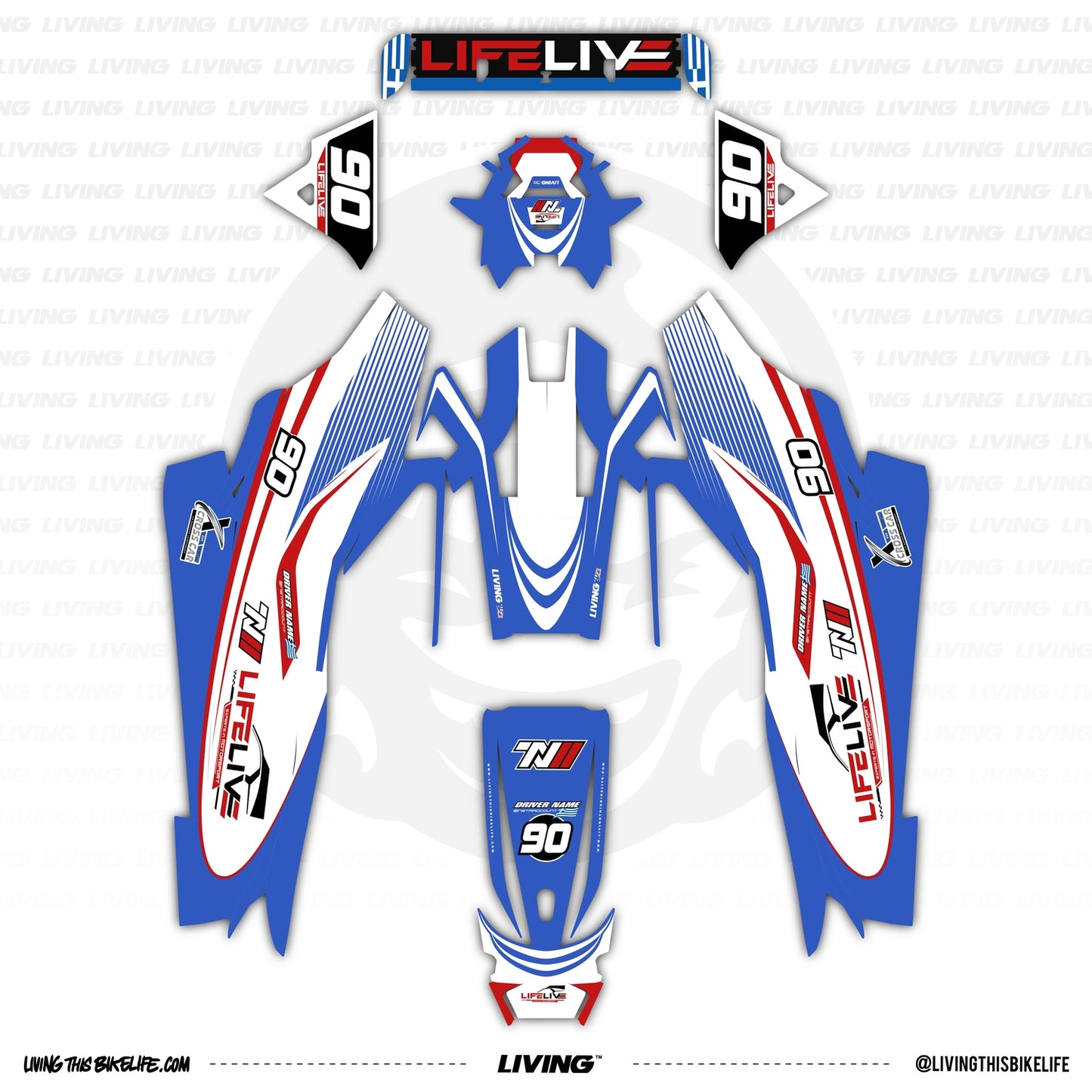 LifeLive TN11 Graphics Kit "Turnip Lion"