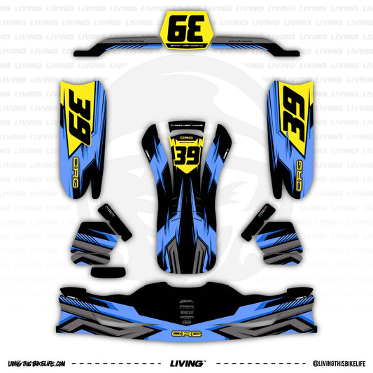 CRG Kart Graphics Kit "Pryzm"