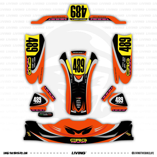 CRG Kart Graphics Kit "TopGun"