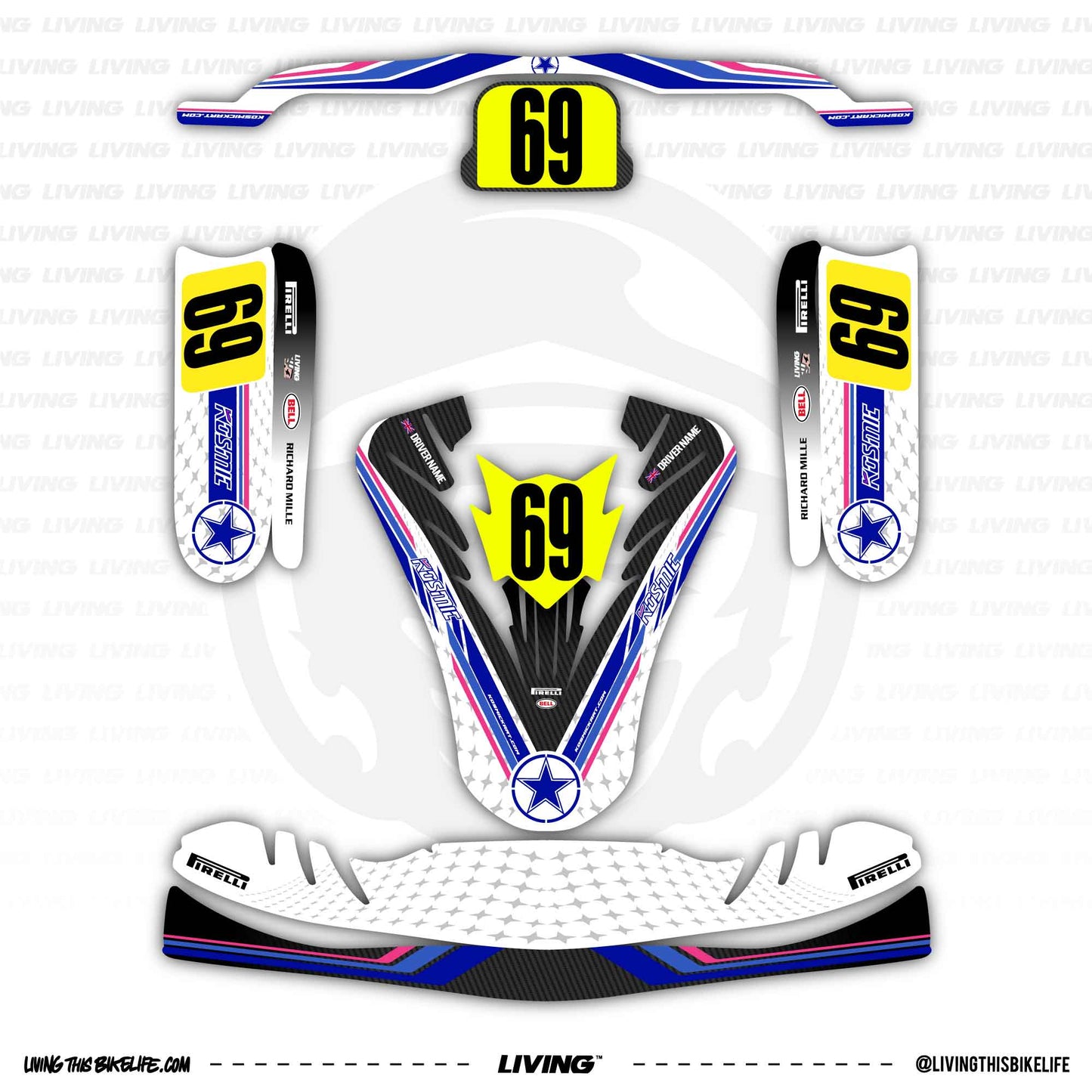Kosmic Kart Graphics Kit "StarLine"