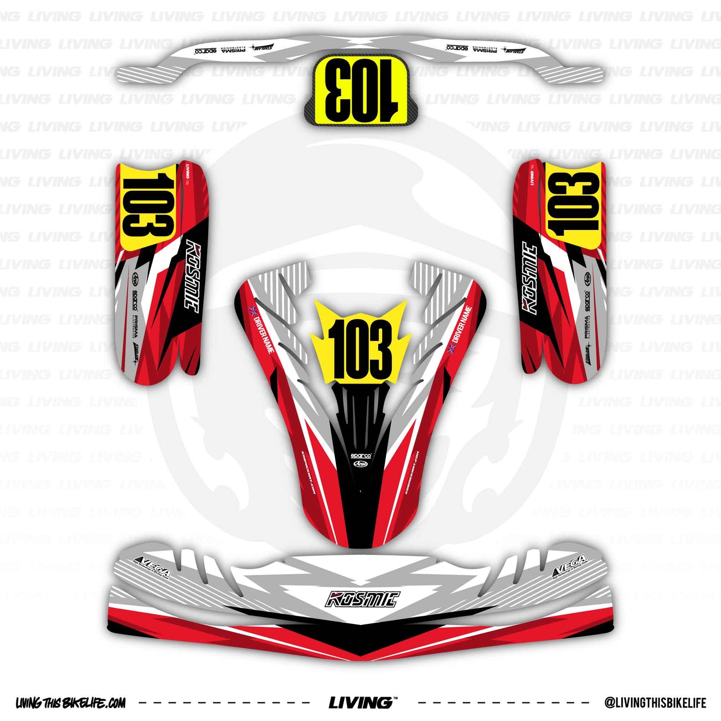 Kosmic Kart Graphics Kit "Tartar"