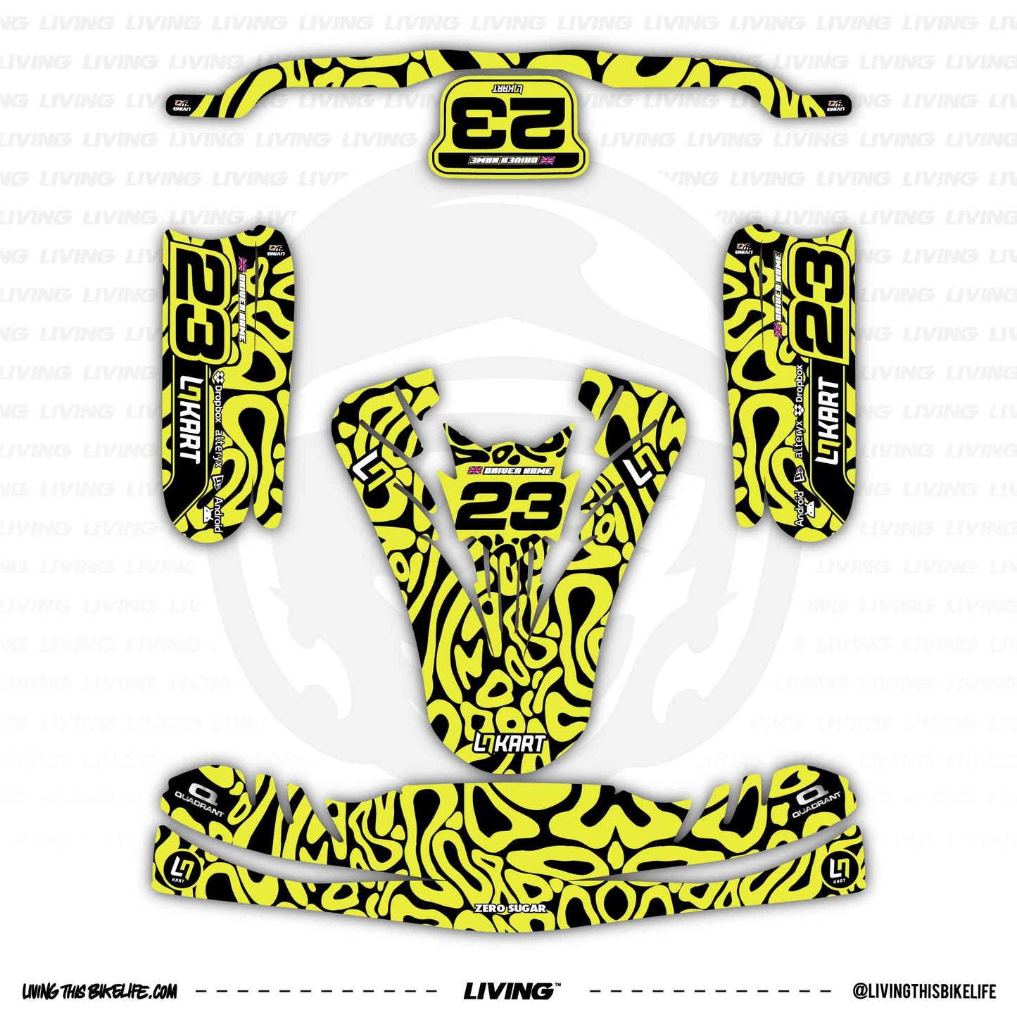 Lando Norris Kart Graphics Kit "Beast"
