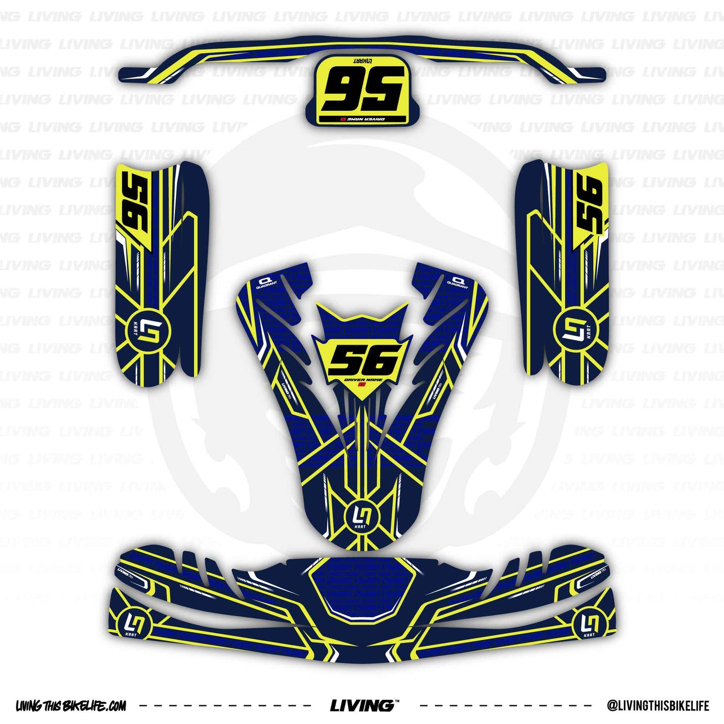 Lando Norris Kart Graphics Kit "LN"