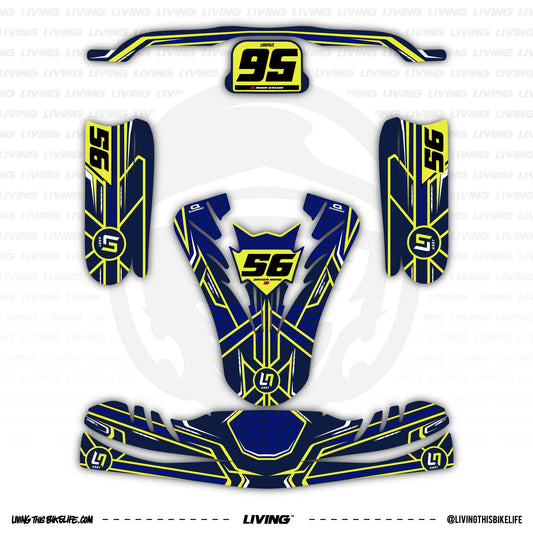 Lando Norris Kart Graphics Kit "LN"