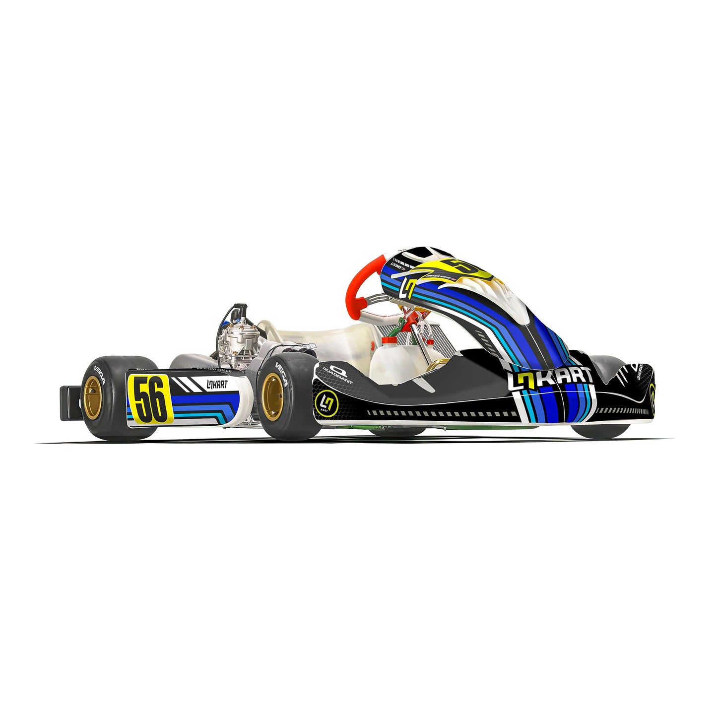 Lando Norris Kart Graphics Kit "Unknown Blue"