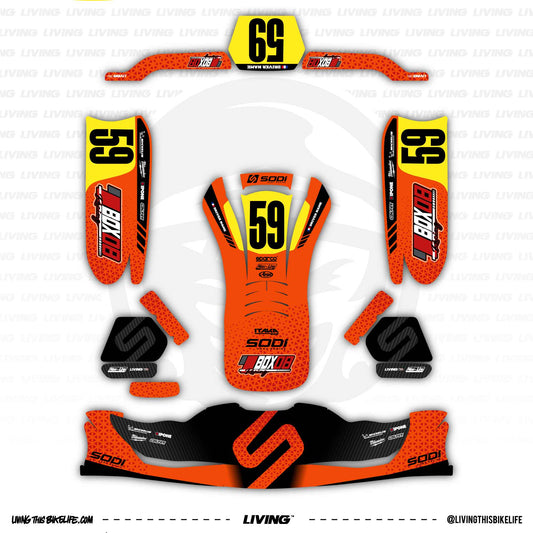 Sodi Kart Graphics Kit "Trihorm"