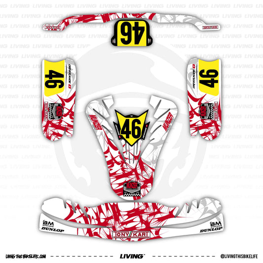 Tony Kart Kart Graphics Kit "Hardcore"