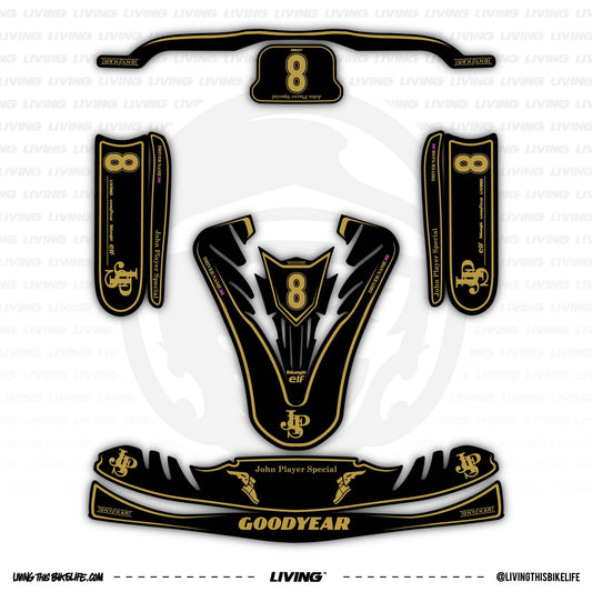 Tony Kart Kart Graphics Kit "John Player Special"