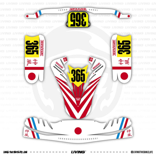 Tony Kart Kart Graphics Kit "Kamikaze"
