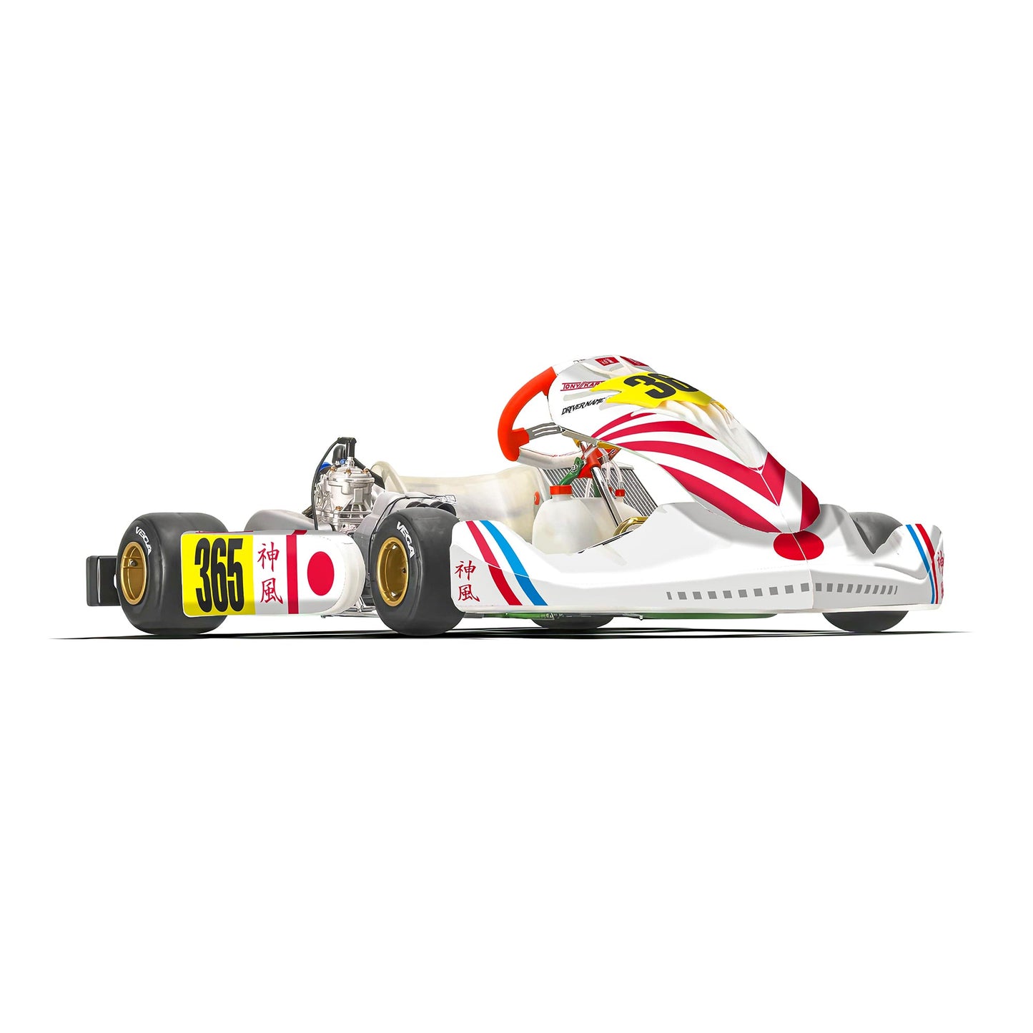 Tony Kart Kart Graphics Kit "Kamikaze"