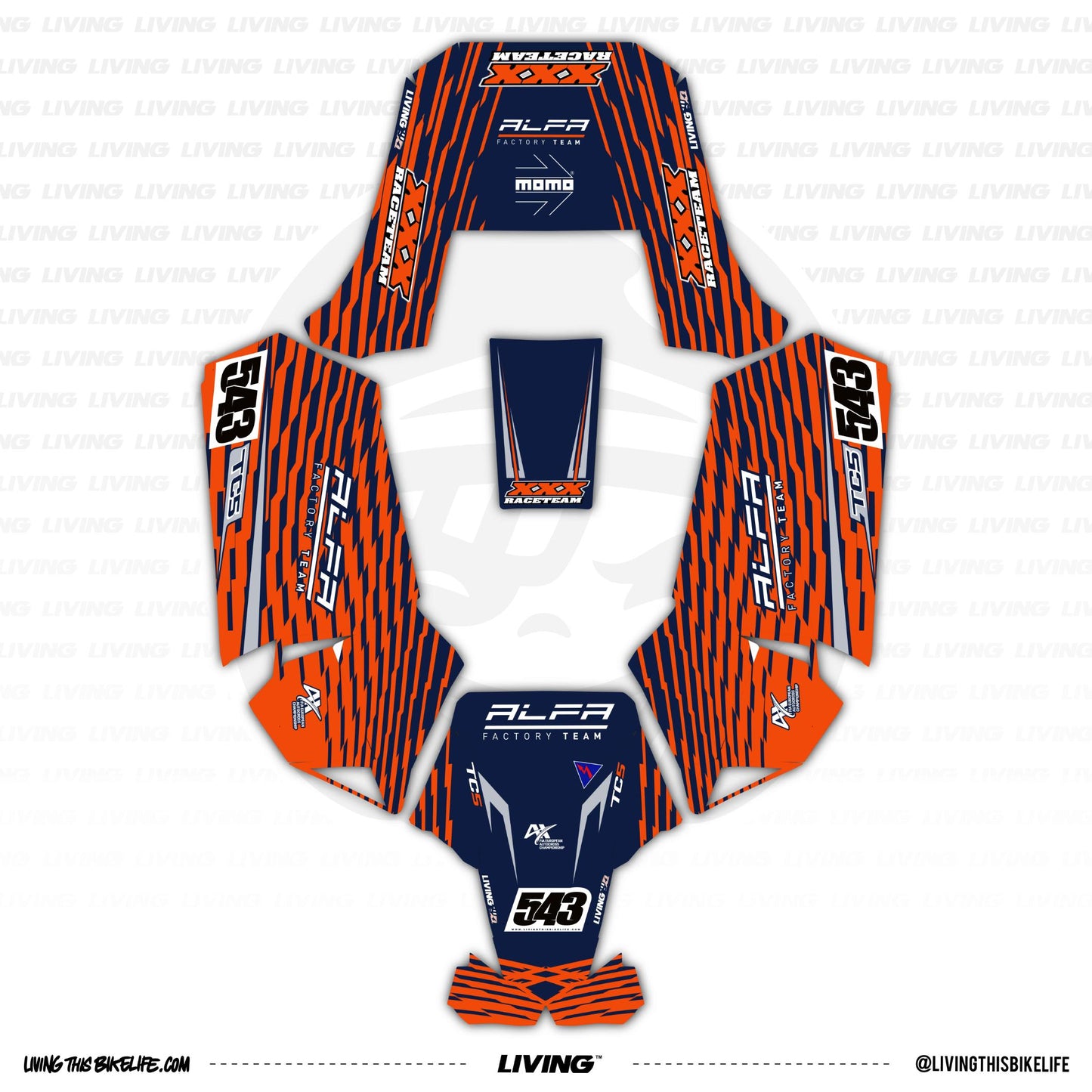 Alfa Graphics Kit "Spark Fan"