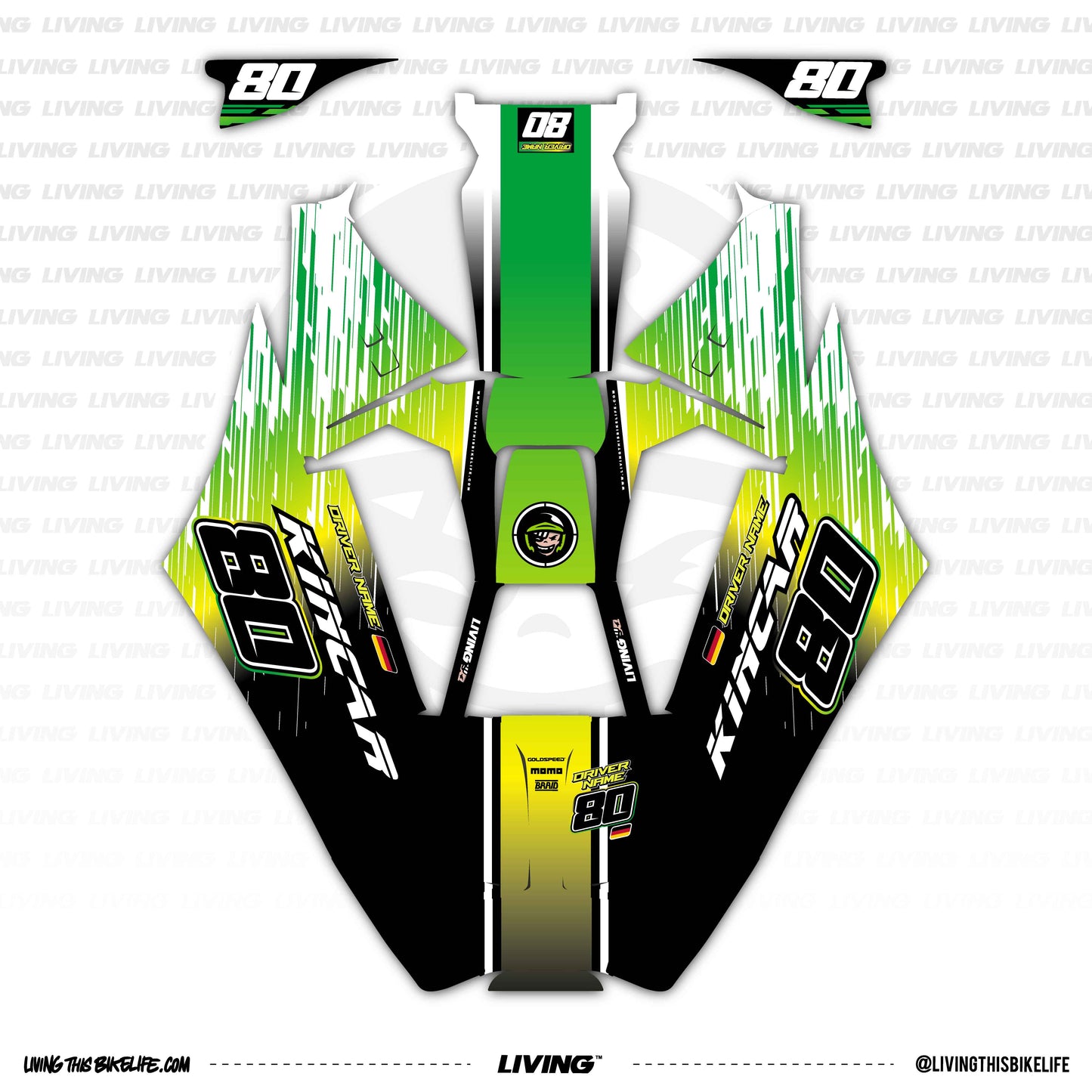 Kincar Graphics Kit "Greenday"