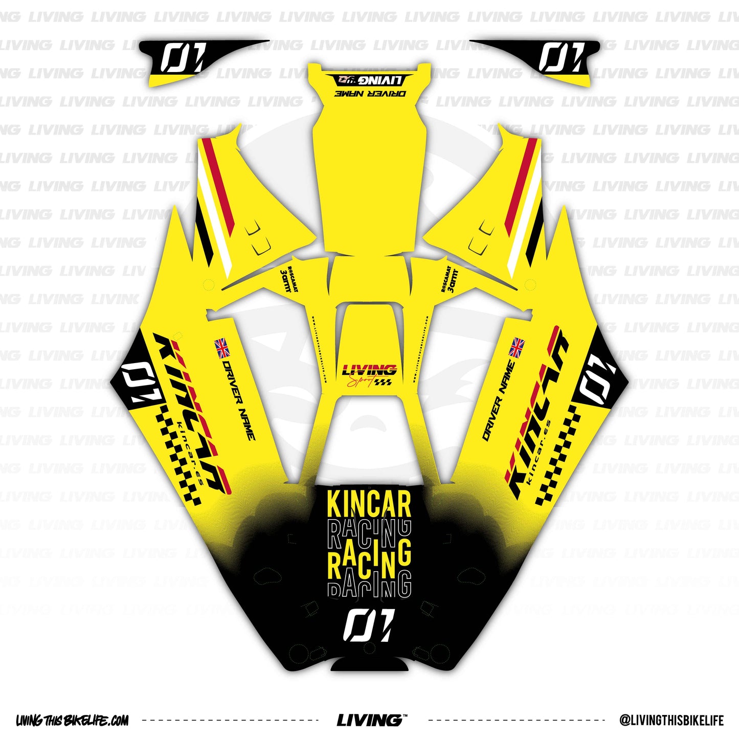 Kincar Graphics Kit "Solar Flare"