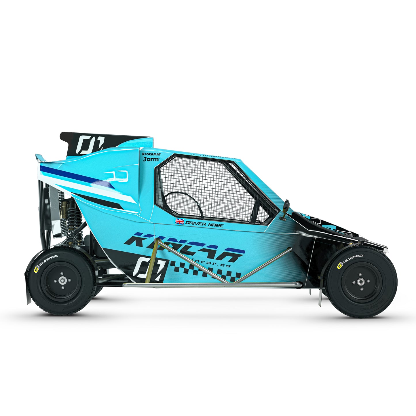 Kincar Graphics Kit "Solar Flare Blue"