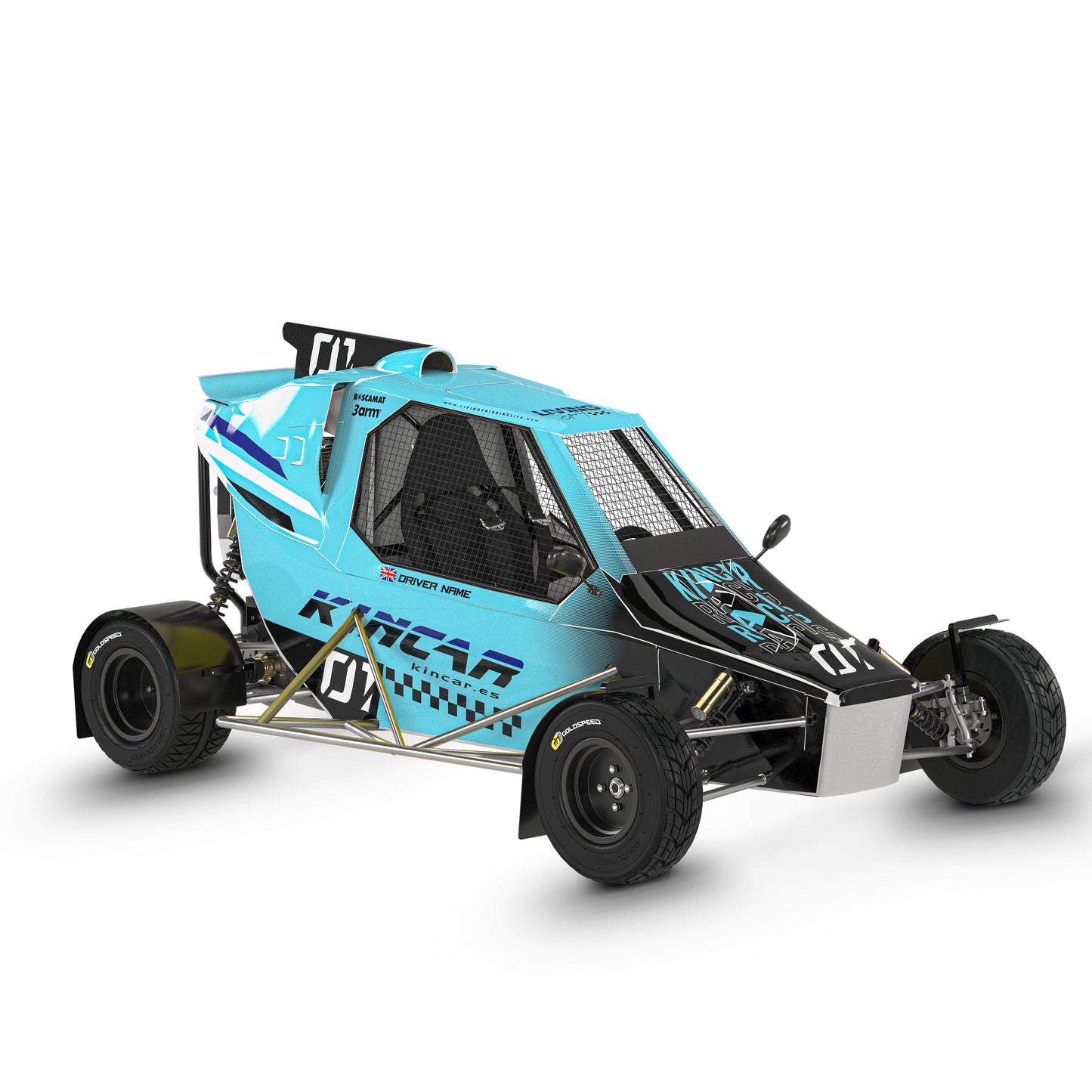 Kincar Graphics Kit "Solar Flare Blue"