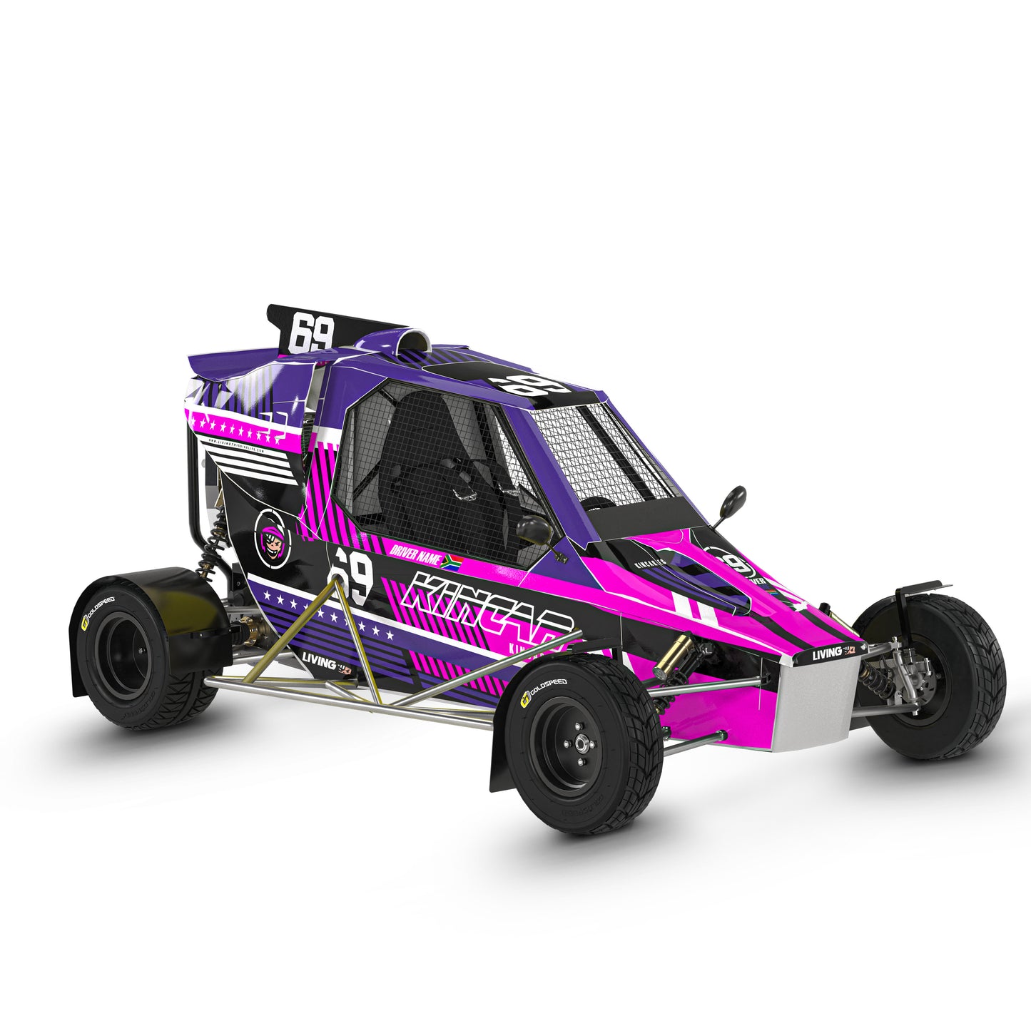 Kincar Graphics Kit "Wheeler Walker Purple"