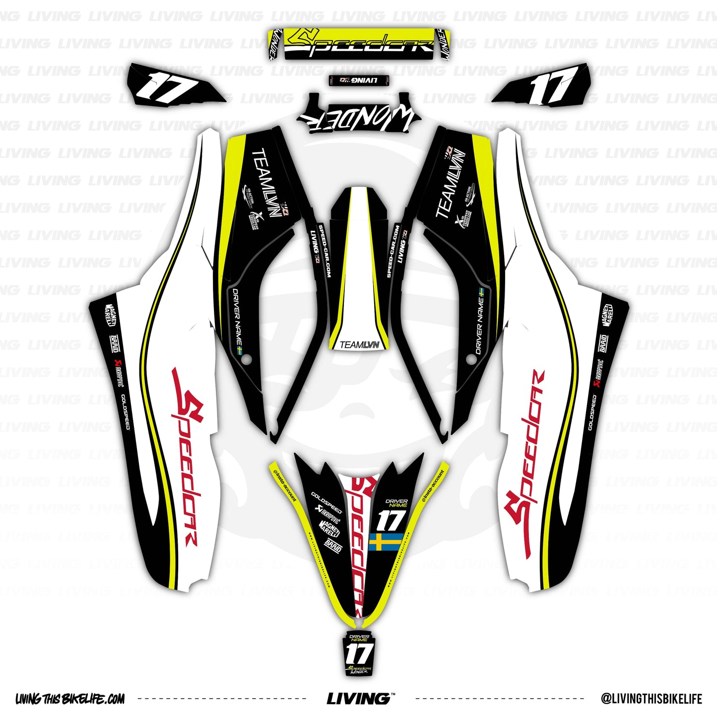 Speedcar Wonder Graphics Kit "Whiplash"