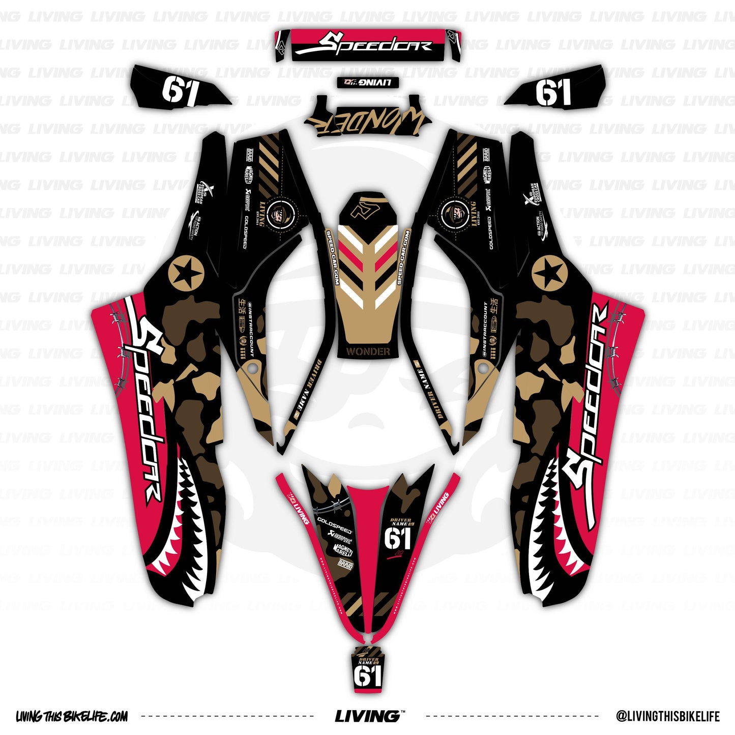 Speedcar Wonder Graphics Kit "Spitfire"