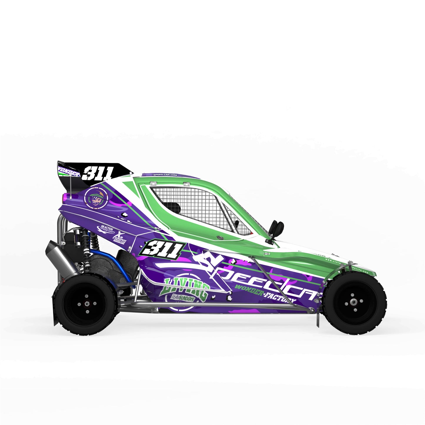 Speedcar Wonder Graphics Kit "Animal Mother Purple"