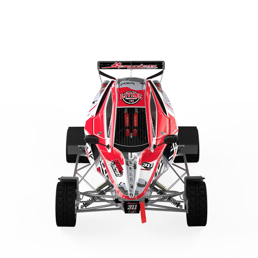 Speedcar Wonder Graphics Kit "Animal Mother Red"