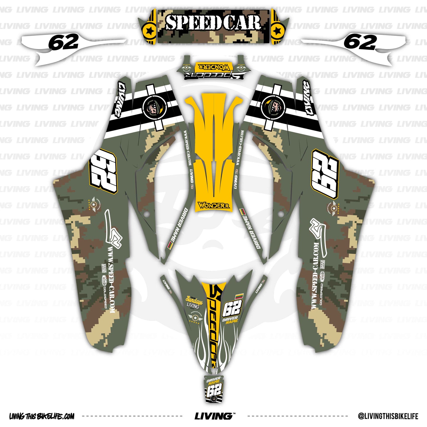 Speedcar Wonder-R Graphics Kit "Satisfyer"