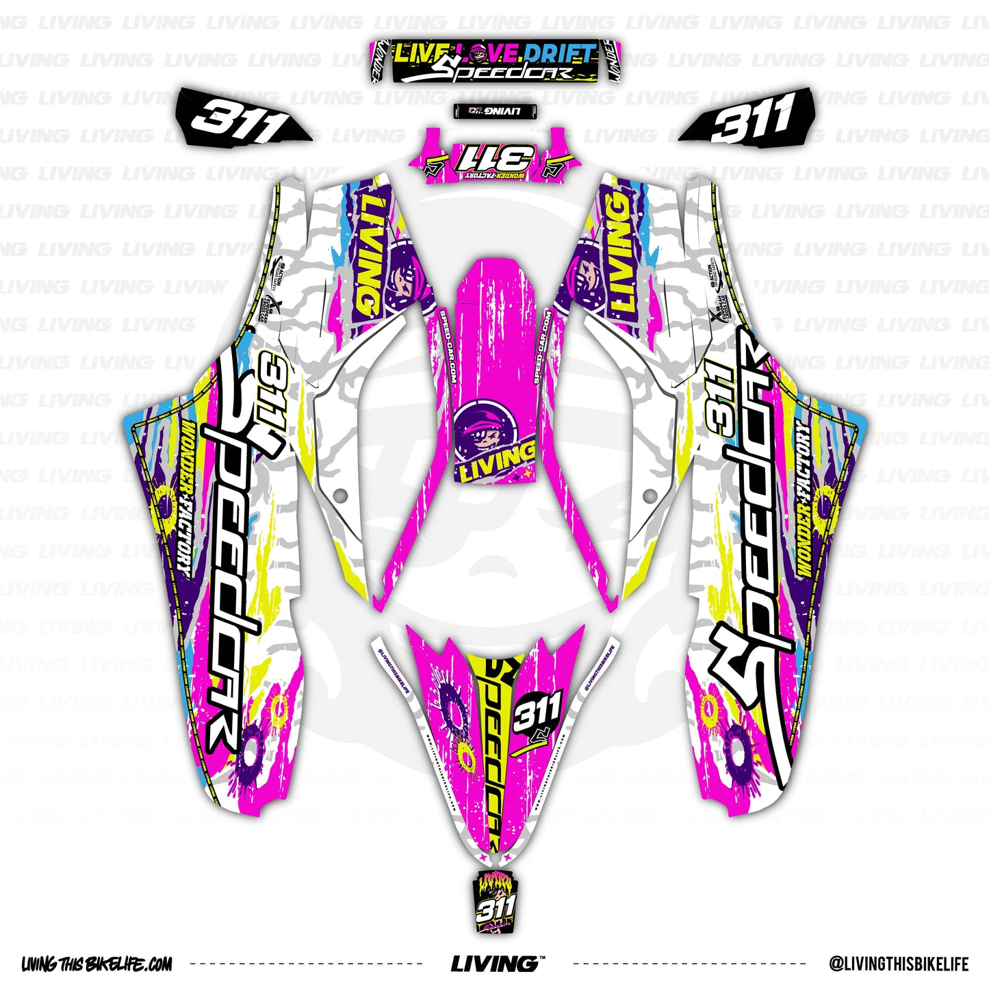 Speedcar Wonder Graphics Kit "Tornado"