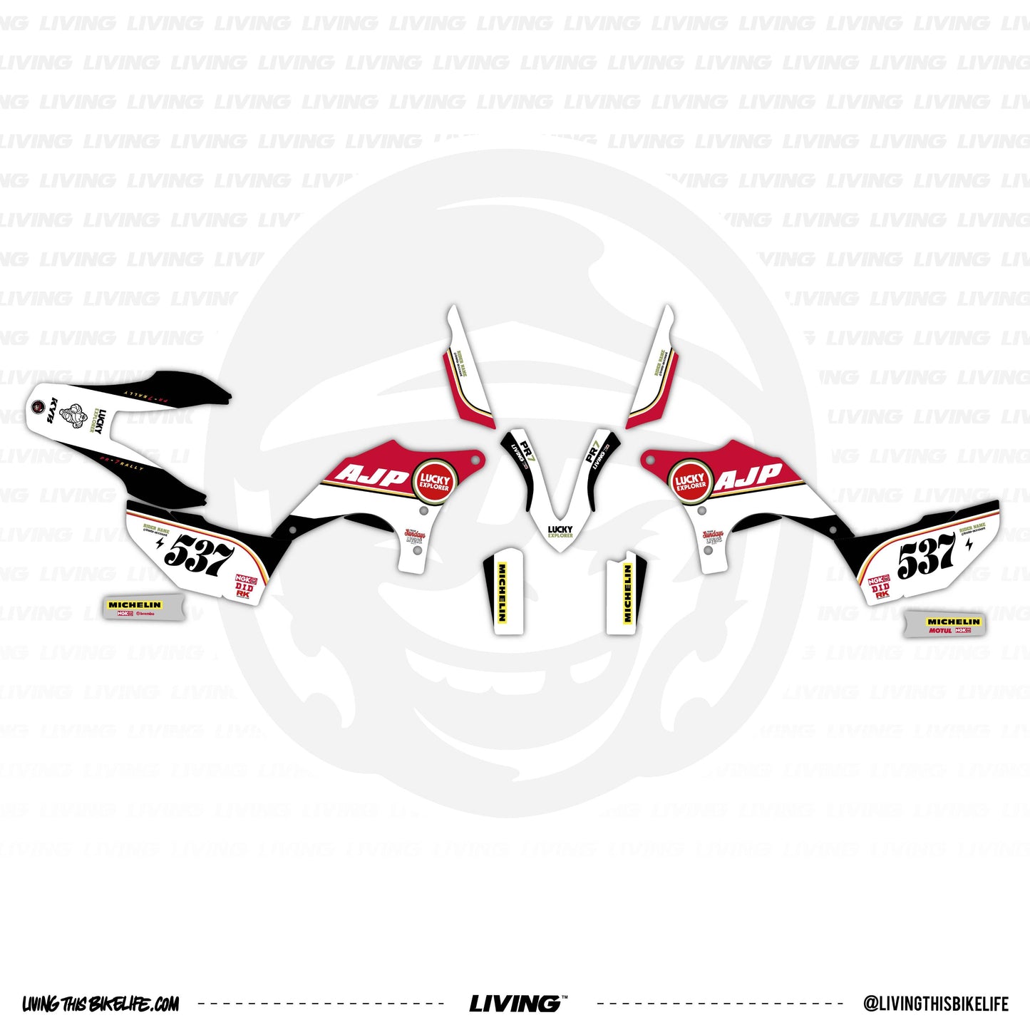 AJP PR7 Graphics Kit "Lucky Explorer"