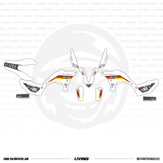 AJP PR7 Graphics Kit "Dark Side White"