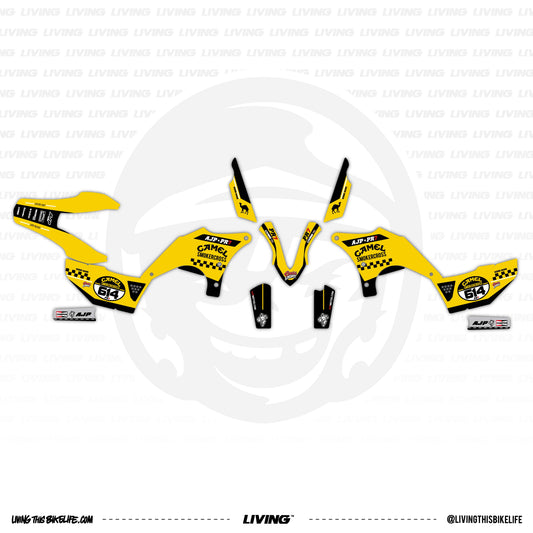 AJP PR7 Graphics Kit "Smokercross Yellow"