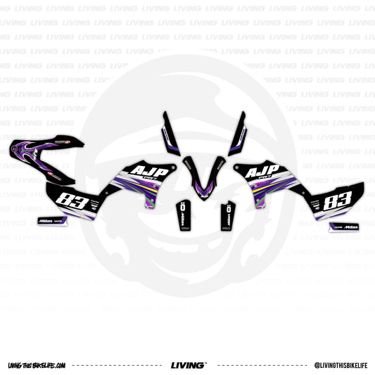 AJP PR7 Graphics Kit "Splash Black"