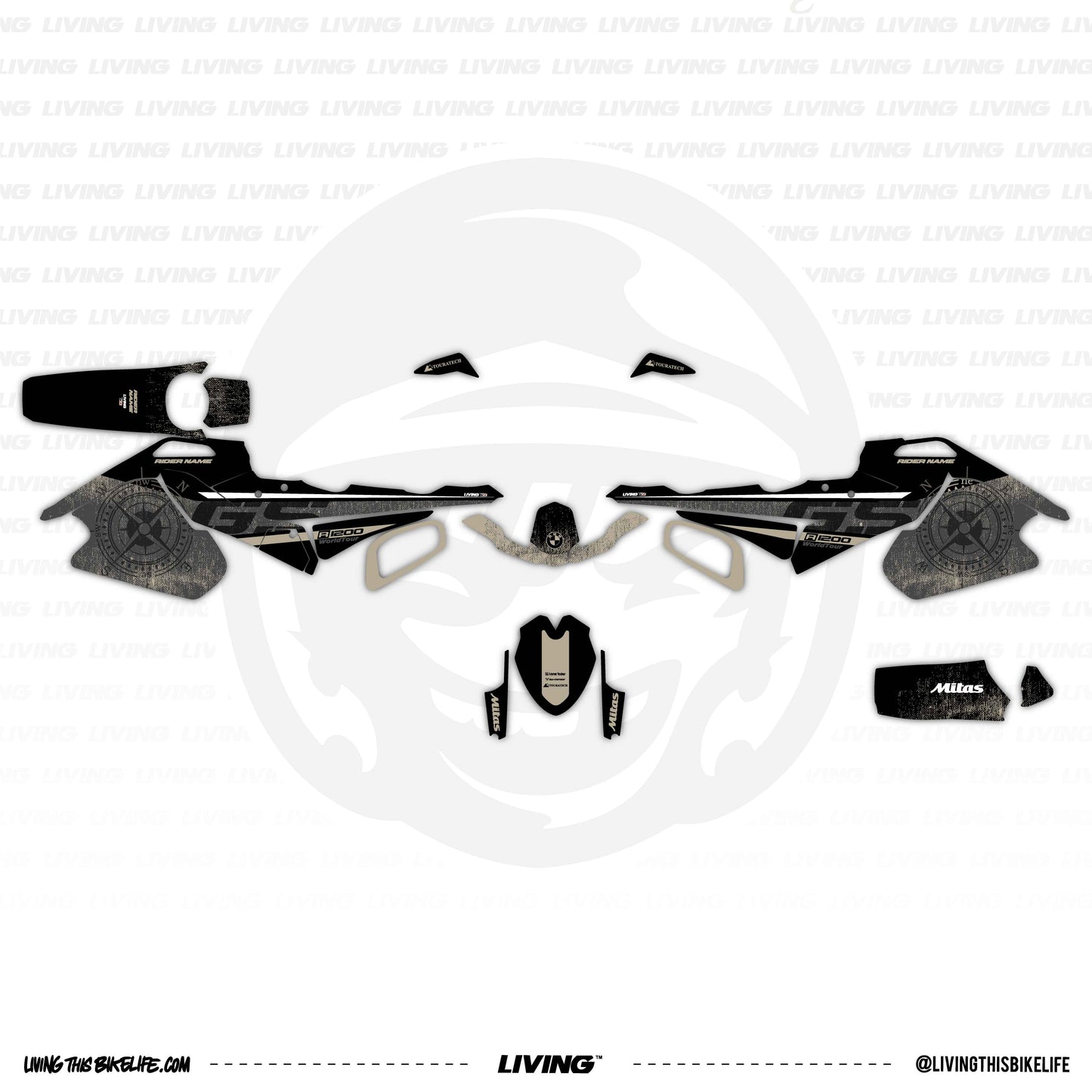 BMW R 1200 GS Graphics Kit "Dark Winds"