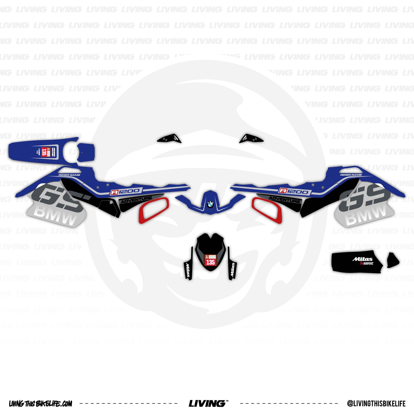 BMW R 1200 GS Graphics Kit "Vector Trail"