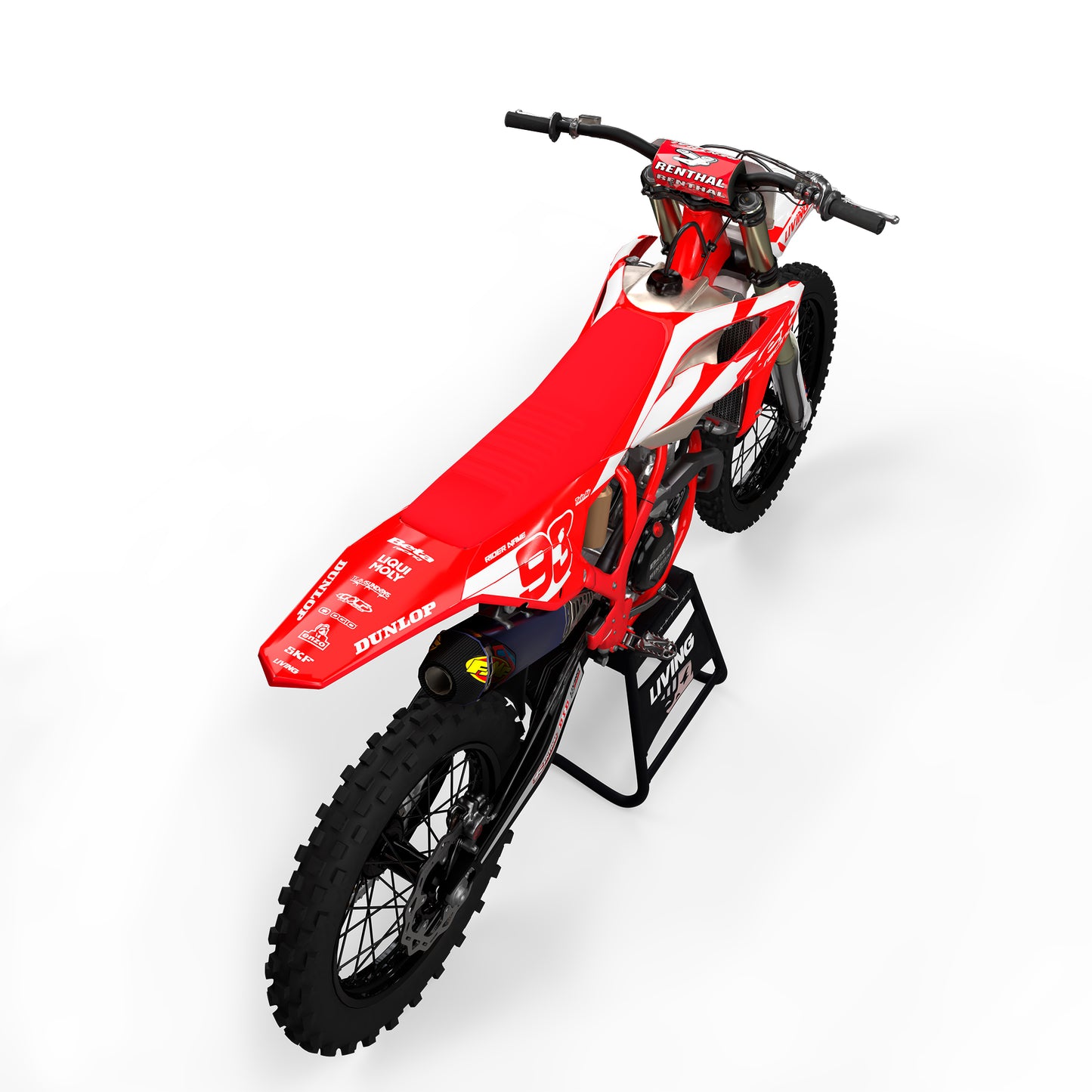 Beta Graphics Kit "White and Red"