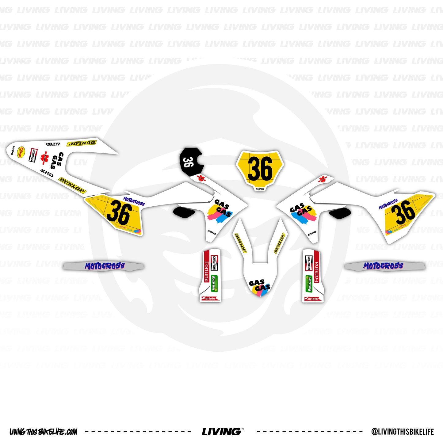 GasGas Graphics Kit "Replica 1991"